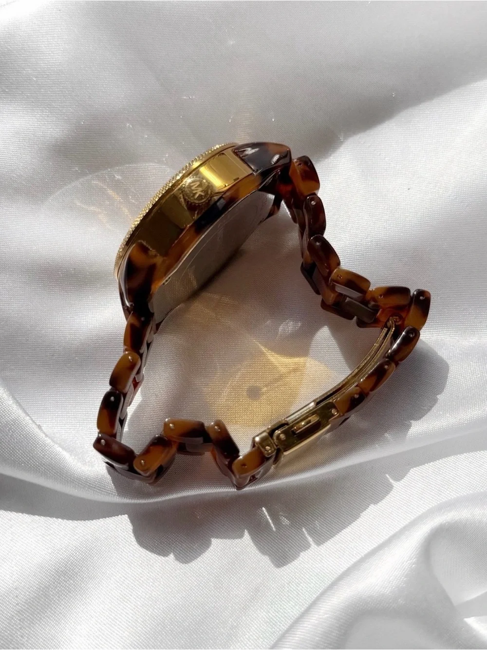 Michael Kors Watch • Tortoise Shell w/Swarovski Crystals